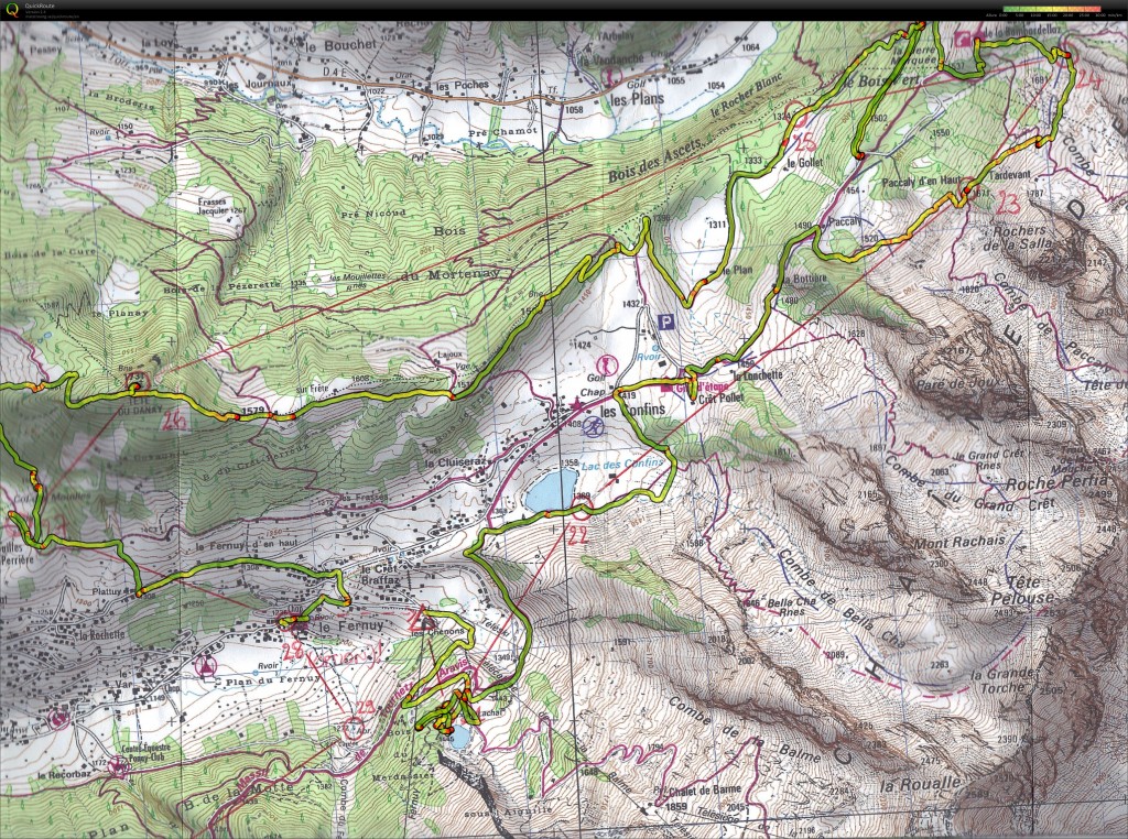 Quelques jardinage à la première balise et un aller-retour pour rien, mais sinon la boucle fut bouclée par toute l'équipe !