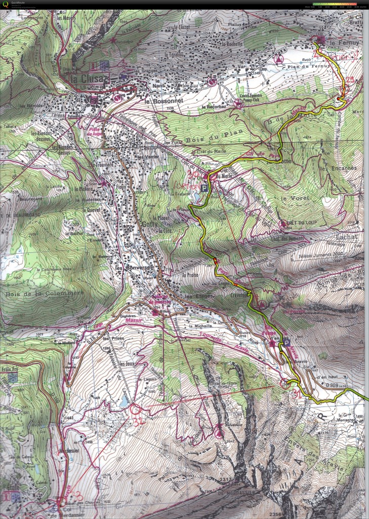 La 2ème section du trail s'arrête au col des Aravis pour abréger l'agonie du captain ...