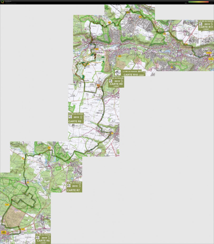 Semi-Raid 28 2015 : Forêt de Rambouillet pour commencer et Vallée de Chevreuse pour finir, avec des "spéciales" intéressantes sur le parcours.